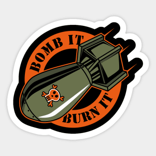 BOMB IT CARTOON Sticker